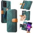 thumbnail image 1 of Dteck for Samsung Galaxy Note20 Wallet Case with RFID Blocking Credit Card Holder,Wristband Strap Kickstand PU Leather Flip Shockproof Cover Women Men for Galaxy Note 20 Case,Green, 1 of 7
