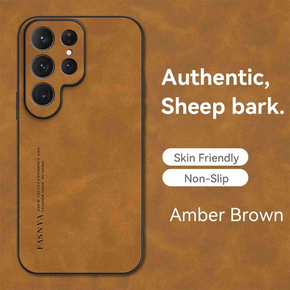 Dteck for Samsung Galaxy S20 Anti-scratch Case, Luxury Premium Leather Stylish Soft Grip Shockproof Anti-Scratch Classic Business Protection Case Cover, brown