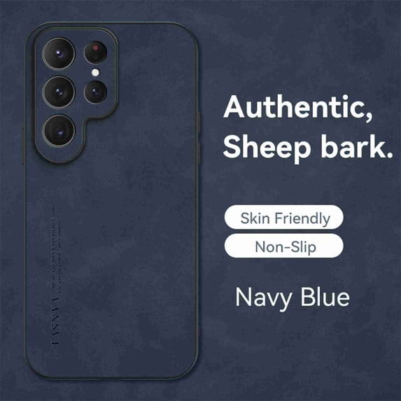 Dteck for Samsung Galaxy S20 Anti-scratch Case, Luxury Premium Leather Stylish Soft Grip Shockproof Anti-Scratch Classic Business Protection Case Cover, navyblue