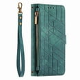 thumbnail image 1 of Dteck for Samsung Galaxy S20 FE Wallet Case, PU Leather Magnetic Flip Case with Lanyard Strap Wristlet Zipper Card Holder for Samsung Galaxy S20 FE,Green, 1 of 7