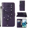 thumbnail image 1 of Dteck for Samsung Galaxy S20 Plus 6.7 Inch Wallet Case, Luxury PU Leather Shockproof Protective Shining Diamond Card Slots Holder Flip Case with Kickstand Magnetic Clasp Bracket Phone Cover,Purple, 1 of 10