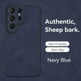 thumbnail image 1 of Dteck for Samsung Galaxy S20 Plus Anti-scratch Case, Luxury Premium Leather Stylish Soft Grip Shockproof Anti-Scratch Classic Business Protection Case Cover, navyblue, 1 of 6
