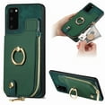 thumbnail image 1 of Dteck for Samsung Galaxy S20 Plus Wallet Card Case, Shockproof with Card Holders Flip Premium PU Leather Card Slots with 360°Rotation Ring Stand Protective Phone Cover, green, 1 of 8