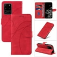 thumbnail image 1 of Dteck for Samsung Galaxy S20 Plus Wallet Case, Premium PU Leather Flip Folio Card Holders Kickstand Book Folding Case with Detachable Wrist Strap Shockproof Protective Cover, red, 1 of 1