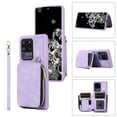 thumbnail image 1 of Dteck for Samsung Galaxy S20 Ultra Zipper Wallet Case, Magnetic Clasp Zipper Purse PU Leather Wallet Case with Credit Card Slot Holder Back Flip Cover, purple, 1 of 7