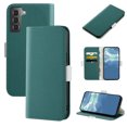 thumbnail image 1 of Dteck for Samsung Galaxy S21 Case, PU Leather Flip Wallet Case with Cart Slot and Kickstand Shockproof Protective Case for Samsung Galaxy S21 6.2 inch 2021 Ladies Girls Women Men, Green, 1 of 9