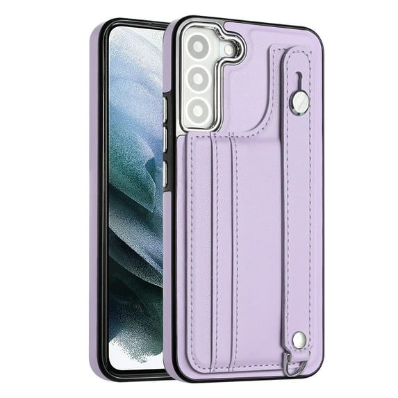 Dteck for Samsung Galaxy S21 FE Case, Galaxy S21 FE Wallet Case with Kickstand Leather Card Holder, Phone Protective Back Cover for Samsung S21 FE,Purple