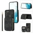 thumbnail image 1 of Dteck for Samsung Galaxy S21 FE Zipper Wallet Case, Magnetic Clasp Zipper Purse PU Leather Wallet Case with Credit Card Slot Holder Back Flip Cover, black, 1 of 7