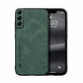 thumbnail image 1 of Dteck for Samsung Galaxy S21 Magnetic Attraction Inside Case, TPU & PU Durable Material Case with Car Mount Shockproof Protective Case for S21 6.2" 2021 Ladies Women Girls, Green, 1 of 7