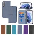 thumbnail image 1 of Dteck for Samsung Galaxy S21 Plus Flip Wallet Case, PU Leather Case with Card Slot Kickstand and Wrist Strap Shockproof Protective Case for S21 Plus 6.7" 2021 Women Men, Grey, 1 of 10