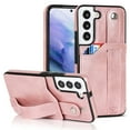 thumbnail image 1 of Dteck for Samsung Galaxy S21 Plus Wallet Card Case, Shockproof Premium PU Leather Soft TPU Business Cover with Wrist Strap Kickstand Flip Stand Protection Case, rosegold, 1 of 7