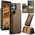 thumbnail image 1 of Dteck for Samsung Galaxy S21 Ultra Case with Card Holder, Magnetic Durable Leather Wallet Case for Women Men with RFID Blocking Kickstand Shockproof Cover for Galaxy S21 Ultra,Brown, 1 of 10