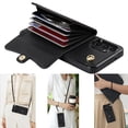 thumbnail image 1 of Dteck for Samsung Galaxy S21 Ultra Wallet Case, PU Leather Case with Card Holder Crossbody Lanyard Wrist Strap, RFID Blocking Protective Case for Samsung Galaxy S21 Ultra 5G,Black, 1 of 9