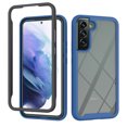 thumbnail image 1 of Dteck Samsung Galaxy S22 Crystal Clear case, Slim Hard PC Back  TPU Silicone Soft Bumper Protective Case [Non-Yellowing] [Military Grade Drop Tested] for Galaxy S22 5G 2022, Darkblue, 1 of 1