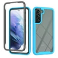 thumbnail image 1 of Dteck Samsung Galaxy S22 Crystal Clear case, Slim Hard PC Back  TPU Silicone Soft Bumper Protective Case [Non-Yellowing] [Military Grade Drop Tested] for Galaxy S22 5G 2022, Lightblue, 1 of 1