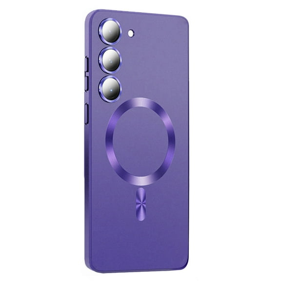 Dteck for Samsung Galaxy S22 Plus Case Fit for MagSafe, Slim Fit Liquid Silicone Frosted Matte Case Shockproof Magnetic Cover for Samsung Galaxy S22 Plus,Purple