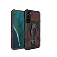 thumbnail image 1 of Dteck Samsung Galaxy S22 Plus Case, Kickstand Military Grade Hard Plastic Hybrid Rugged Heavy Duty Anti-Fall Bumper Phone Cover with Belt Clip for Samsung S22+ Case,Brown, 1 of 7