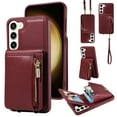 thumbnail image 1 of Dteck for Samsung Galaxy S22+ Plus Case with RFID Blocking Card Holder, Galaxy S22 Plus Crossbody Wallet Case Shockproof Purse PU Leather Protective Back Cover 6.6 Inch,Winered, 1 of 9
