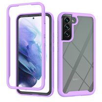 Dteck Samsung Galaxy S22 Plus Crystal Clear case, Slim Hard PC Back TPU Silicone Soft Bumper Protective Case [Non-Yellowing] [Military Grade Drop Tested] for Galaxy S22 Plus 5G 2022,Lightpurple