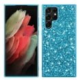 thumbnail image 1 of Dteck Samsung Galaxy S22 Ultra 5G Case Glitter Bling Cover Soft TPU Bumper Crystal Rhinestone Shiny Diamond Bumper Protective Shockproof Case for Girls Women,Blue, 1 of 1