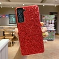 thumbnail image 1 of Dteck Samsung Galaxy S22 Ultra 5G Case Glitter Bling Cover Soft TPU Bumper Crystal Rhinestone Shiny Diamond Bumper Protective Shockproof Case for Girls Women,Red, 1 of 3