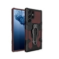 thumbnail image 1 of Dteck Samsung Galaxy S22 Ultra Case, Kickstand Military Grade Hard Plastic Hybrid Rugged Heavy Duty Anti-Fall Bumper Phone Cover with Belt Clip for Samsung S22 Ultra Case,Brown, 1 of 7