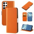 thumbnail image 1 of Dteck for Samsung Galaxy S22 Ultra Case, PU Leather Flip Wallet Case with Cart Slot and Kickstand Shockproof Protective Case for S22 Ultra 6.8 inch 2022 Ladies Girls Women Men, Orange, 1 of 9