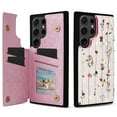thumbnail image 1 of Dteck for Samsung Galaxy S22 Ultra Case Wallet with Card Holder, Floral Flower Pattern RFID Blocking PU Leather Kickstand Shockproof Flip Case for Women Girls,Double Magnetic Clasp,Dried Flower, 1 of 7
