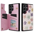 thumbnail image 1 of Dteck for Samsung Galaxy S22 Ultra Case Wallet with Card Holder, Floral Flower Pattern RFID Blocking PU Leather Kickstand Shockproof Flip Case for Women Girls,Double Magnetic Clasp,Colorful Flowers, 1 of 7