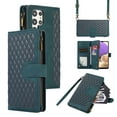 thumbnail image 1 of Dteck for Samsung Galaxy S22 Ultra Case, Samsung S22 Ultra Wallet Case with 9 Card Slots, PU Leather Magnetic Flip Zipper Purse Wristlet Strap Crossbody Lanyard Kickstand Phone Case,Green, 1 of 7