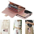 thumbnail image 1 of Dteck for Samsung Galaxy S22 Ultra Wallet Case, PU Leather Case with Card Holder Crossbody Lanyard Wrist Strap, RFID Blocking Protective Case for Samsung Galaxy S22 Ultra 5G,Rosegold, 1 of 9