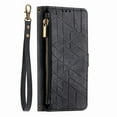 thumbnail image 1 of Dteck for Samsung Galaxy S22 Ultra Wallet Case, PU Leather Magnetic Flip Case with Lanyard Strap Wristlet Zipper Card Holder for Samsung Galaxy S22 Ultra,Black, 1 of 7