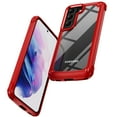 thumbnail image 1 of Dteck for Samsung Galaxy S23 6.1 inch Case, Slim Fit Shockproof Hybrid Heavy Duty Clear Hard PC Back Wireless Charging Anti-Scratch Protective Phone Cover, Red, 1 of 8