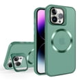 thumbnail image 1 of Dteck for Samsung Galaxy S23 with Camera Stand Case, Military Grade Shockproof Built-in Camera Lens Protector Compatible with Magsafe Matte Magnetic Slim Rugged Cover, green, 1 of 8