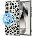 thumbnail image 1 of Dteck for Samsung Galaxy S23 Case Cute Leopard Pattern Clear for Women Girls, S23 Magnetic Case Compatible with MagSafe,Transparent Phone Case Cheetah Print Design for S23,Black, 1 of 6