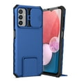 thumbnail image 1 of Dteck for Samsung Galaxy S23 Case with Screen Protector, Slide Camera Protector Phone Case with Built-in Stand Shockproof Rugged Bumper for Samsung Galaxy S23,Blue, 1 of 7