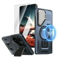 thumbnail image 1 of Dteck for Samsung Galaxy S23 FE Case with Screen Protector, Shockproof Magnetic Multi-Layer Military Lens Stand Heavy Duty Full Body Rugged Hard Shell, Navyblue, 1 of 6