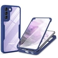 thumbnail image 1 of Dteck for Samsung Galaxy S23 Plus Case with Built in Screen Protector, Lightweight Slim TPU Hybrid Shockproof Full Body Protective Case S23+ Clear Cover,Blue, 1 of 7