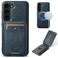 thumbnail image 1 of Dteck for Samsung Galaxy S23 Plus Case Magnetic with Detachable Card Wallet, 2 in 1 Removable Back Cover Compatible with MagSafe, Card Holder Flip Stand Pocket Slim Case 6.6",Blue, 1 of 6