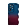 thumbnail image 1 of Dteck for Samsung Galaxy S23 Plus Phone Case, Cute Gradient Color Curly Wave Frame Camera Lens Cover Protective Shockproof Bumper Soft Silicone Phone Cover, E, 1 of 6