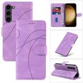 thumbnail image 1 of Dteck for Samsung Galaxy S23 Plus Wallet Case, Premium PU Leather Flip Folio Card Holders Kickstand Book Folding Case with Detachable Wrist Strap Shockproof Protective Cover, purple, 1 of 1