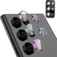 thumbnail image 1 of Dteck for Samsung Galaxy S23 Ultra Camera Lens Protector Accessories Cover Camera Screen Protector Tempered Glass for Samsung Galaxy S23 Ultra Aluminum Edge Metal Case Friendly,Multicolor, 1 of 1
