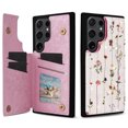 thumbnail image 1 of Dteck for Samsung Galaxy S23 Ultra Case Wallet with Card Holder, Floral Flower Pattern RFID Blocking PU Leather Kickstand Shockproof Flip Case for Women Girls,Double Magnetic Clasp,Dried Flower, 1 of 7