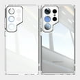 thumbnail image 1 of Dteck for Samsung Galaxy S23 Ultra Clear Case, Shockproof Slim Clear Hard PC Back with Soft TPU Bumper Scratch Resistant Protective Transparent Anti-Scratch Phone Case, White, 1 of 6