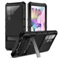 thumbnail image 1 of Dteck for Samsung Galaxy S23 Ultra Metal Case with Screen Protector Camera Protector Military Rugged Heavy Duty Shockproof Case with Stand Full Cover Tough Kickstand Case, black, 1 of 8