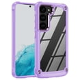 thumbnail image 1 of Dteck for Samsung Galaxy S24 Case(2024), Military-Grade Drop Protection Shockproof Soft Bumper & Clear Back Hard Slim Wireless Charging Case for Galaxy S24 Phone Case 6.8",Purple, 1 of 10