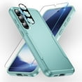thumbnail image 1 of Dteck for Samsung Galaxy S24 Case, Full Body Heavy Duty Rugged Shockproof Protective Phone Cover with Tempered Glass Screen Protector and Camera Lens Cover,Mint, 1 of 7