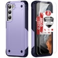 thumbnail image 1 of Dteck for Samsung Galaxy S24 Case with Screen Protector 2 Pack, Military Grade Drop Protection Rugged Durable Full Body Shockproof Protective Cover for Samsung Galaxy S24,Purple, 1 of 5