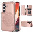 thumbnail image 1 of Dteck for Samsung Galaxy S24 Case with Screen Protector, S24 Wallet Case with Card Holder, Flower Magnetic Back Flip Case for Women,Protective Case Phone Case for Samsung Galaxy S24 5G (2024),Rosegold, 1 of 8