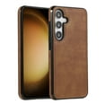 thumbnail image 1 of Dteck for Samsung Galaxy S24 Case, Slim PU Leather Vintage Shockproof Phone Case Cover Lightweight TPU Bumper Hard PC Hybrid Protective Case for Samsung Galaxy S24,Brown, 1 of 1